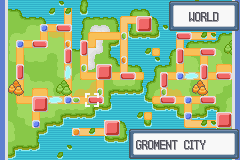 Pokemon Light Platinum Zhery City Map
