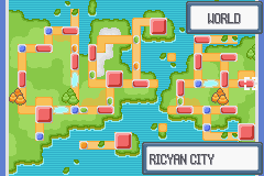 Pokemon Light Platinum Lauren City Map